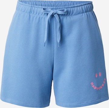 mėlyna ONLY Carmakoma Standartinis Kelnės 'CARHAPPY': priekis