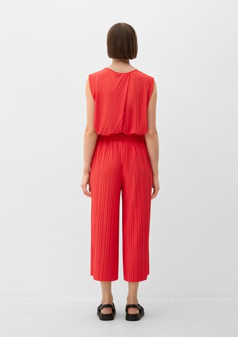 Wide leg Pantaloni di s.Oliver BLACK LABEL in rosso