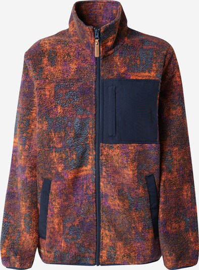 Iriedaily Flis jakna 'Arkta' u sivkasto plava / ljubičasta / hrđavo crvena, Pregled proizvoda