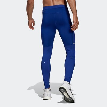 ADIDAS SPORTSWEAR Skinny Sporthose in Blau