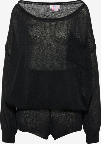 IZIA Loungewear in Black: front