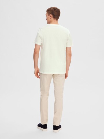 SELECTED HOMME T-Shirt 'Rick' in Weiß