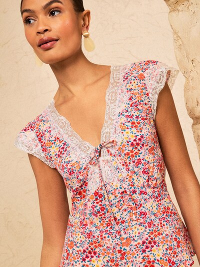 love & roses Bluza | petrol / oranžna / roza / rdeča barva, Prikaz izdelka