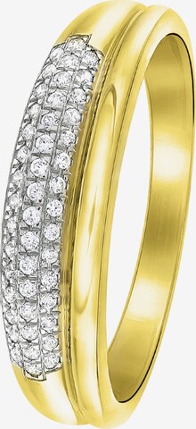 Lucardi Ring 'Chic' in Goud: voorkant