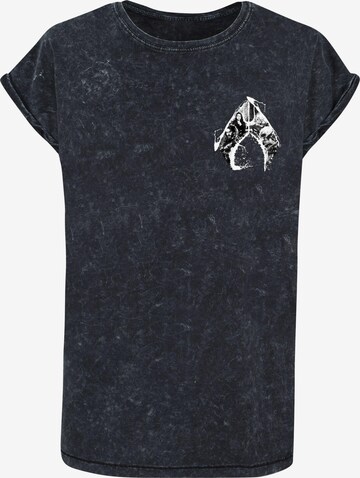 ABSOLUTE CULT Shirt 'Aquaman - Pocket' in Schwarz: predná strana