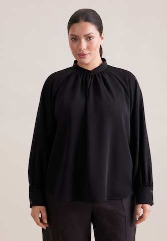 Chemisier 'Schwarze Rose' SEIDENSTICKER en noir : devant