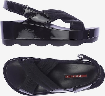 PRADA Sandalen in 36,5 in schwarz, Produktansicht