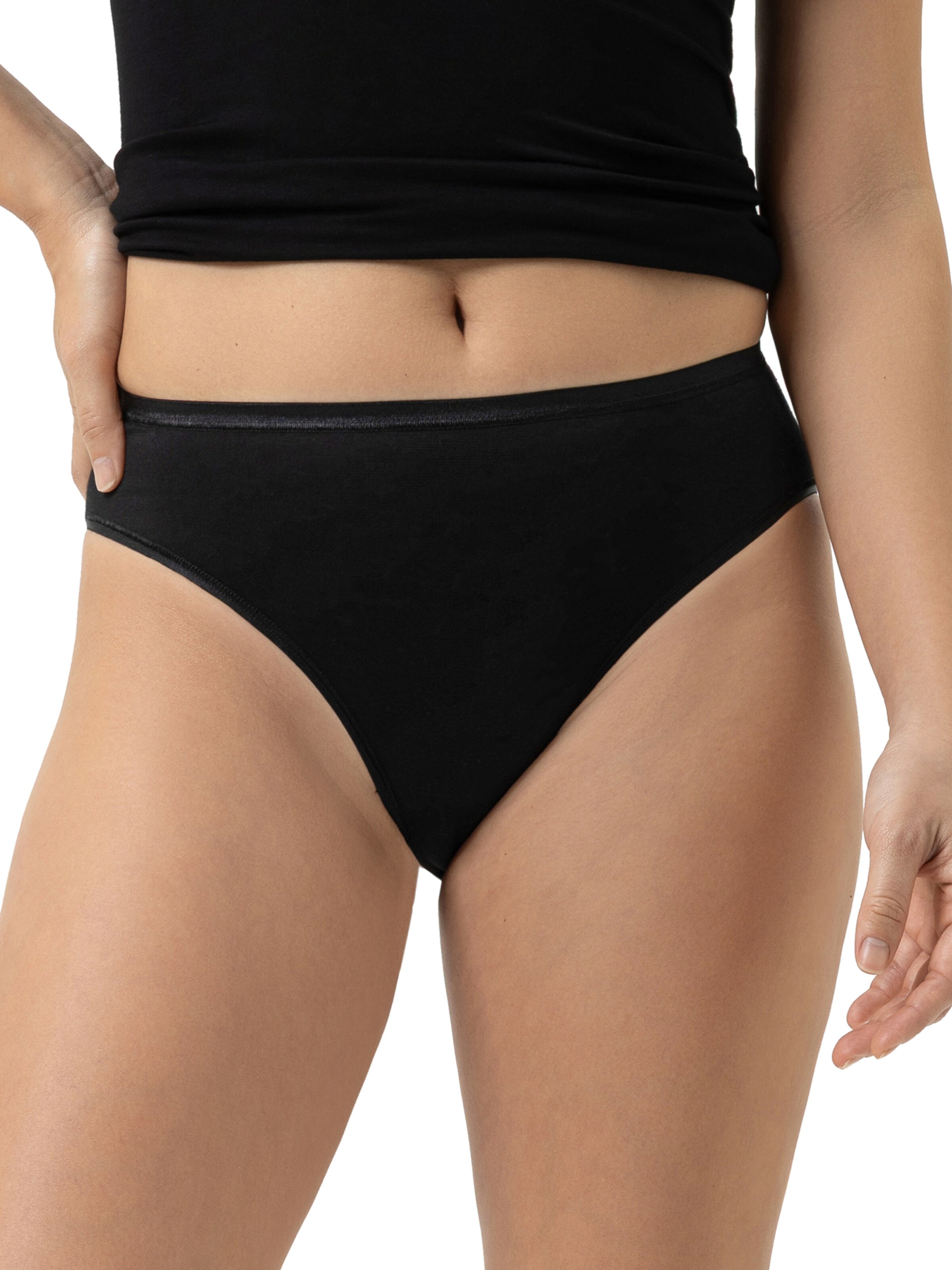 Mey Slip 'Modal Pure' in Zwart: voorkant