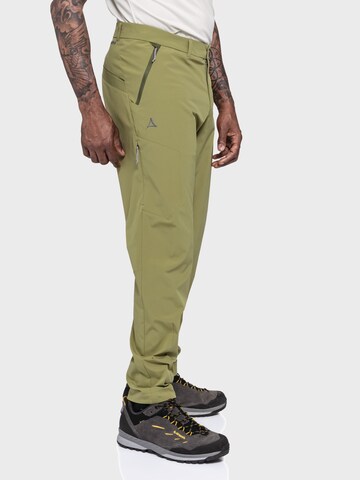 Schöffel Regular Outdoor trousers ' Hiking CIRC Pants Style Smue MNS ' in Green