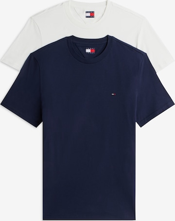 Tricou de la Tommy Jeans pe albastru: față