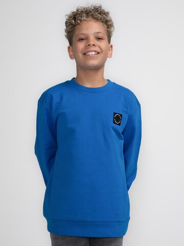 Petrol Industries Sweatshirt 'White' in Blauw: voorkant