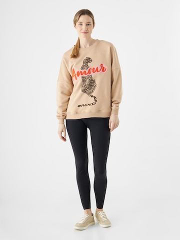 Sweat-shirt CODELLO en beige