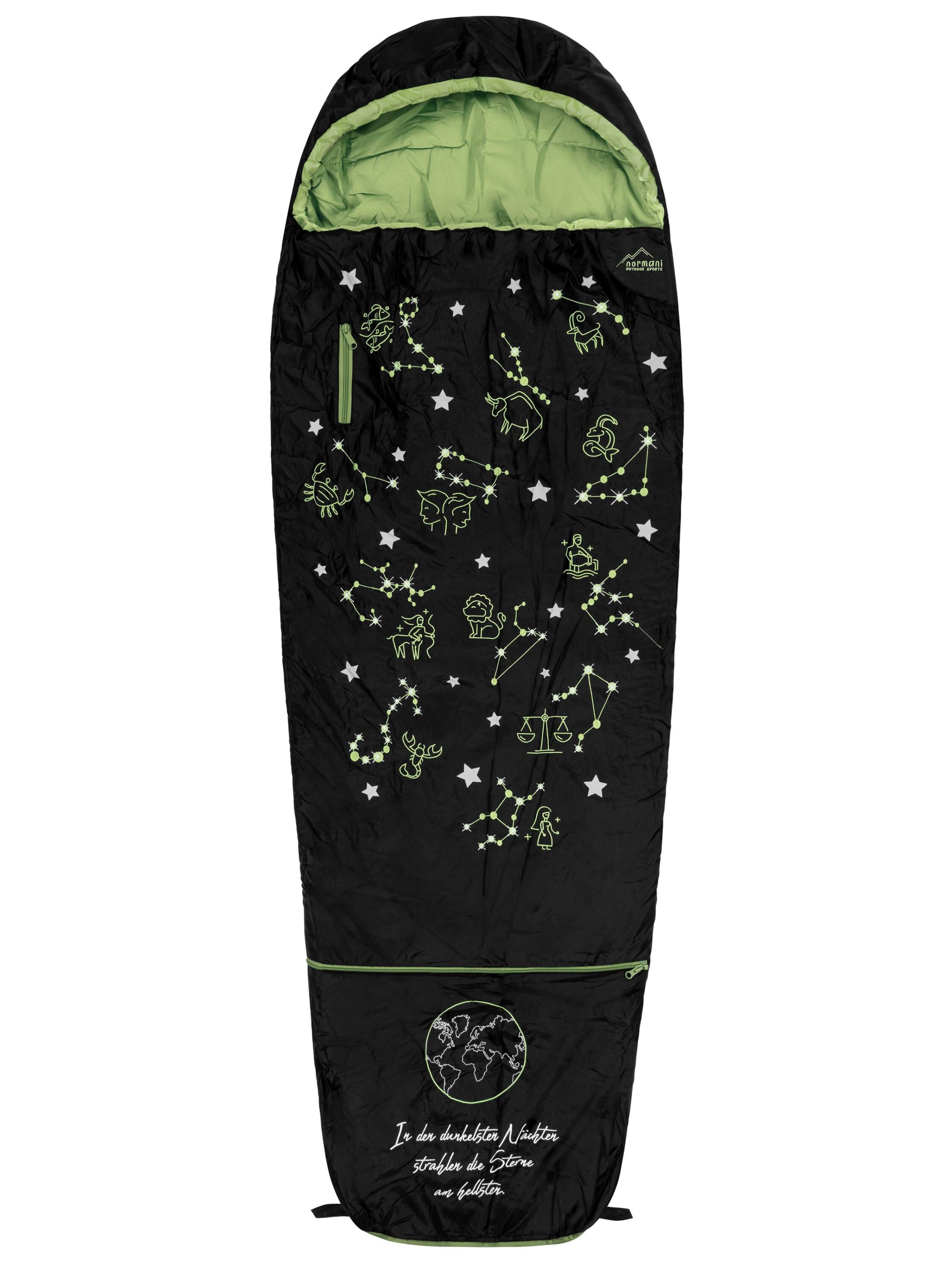 Sac de couchage 'Lavensby' normani en vert : devant