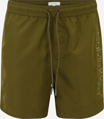 Calvin Klein Swimwear Board Shorts in Green: front