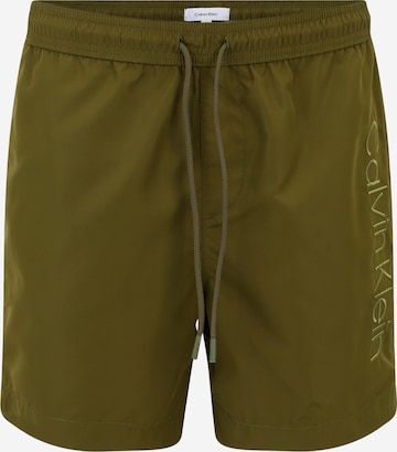 Calvin Klein Swimwear Zwemshorts in Groen: voorkant