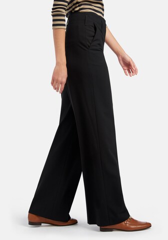 Peter Hahn Wide leg Broek in Zwart