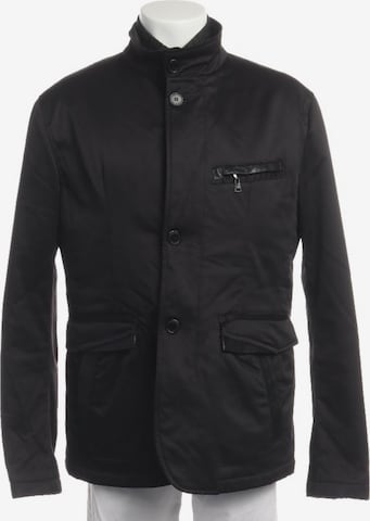 VERSACE Übergangsjacke XL in Schwarz: Vorderseite