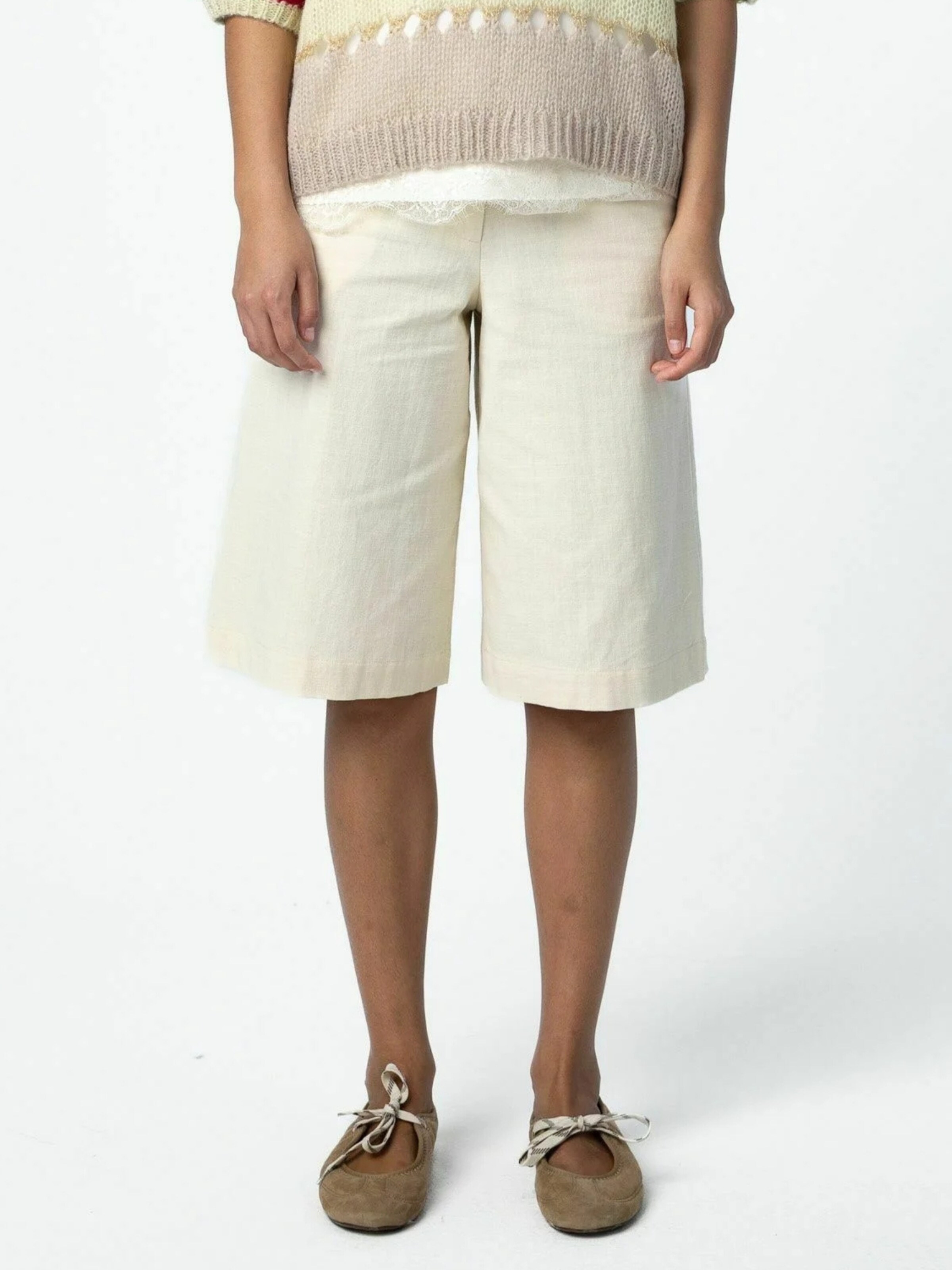 Regular Pantalon ' Short ' Coster Copenhagen en blanc