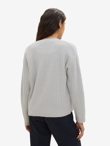 TOM TAILOR DENIM Knit cardigan in Grey