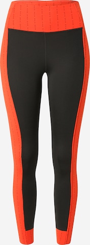 NIKE Skinny Sportbroek in Zwart: voorkant