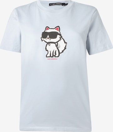 T-shirt Karl Lagerfeld en bleu : devant