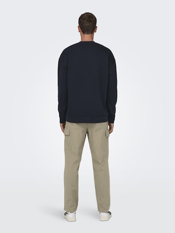 Only & Sons Sweatshirt 'Eli' in Blue