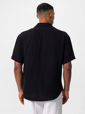 Antioch Comfort fit Button Up Shirt in Black