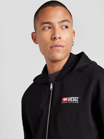DIESEL Sweatjacka i svart