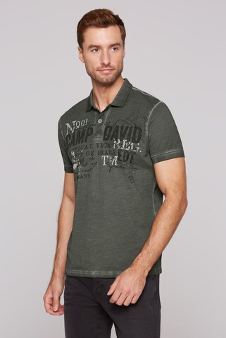 T-Shirt CAMP DAVID en vert : devant