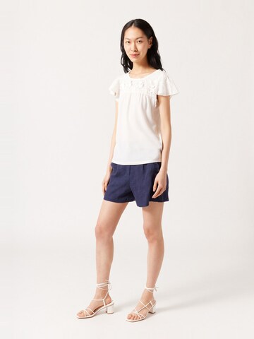 NAF NAF Shirt 'Florina' in White