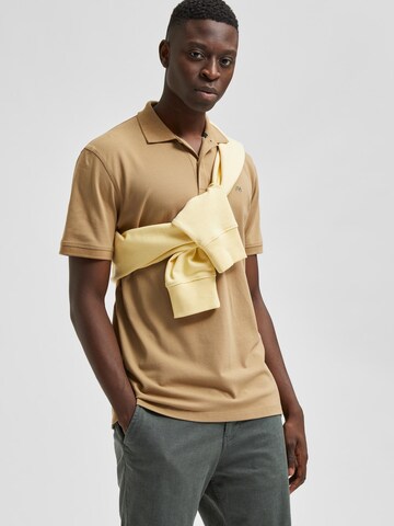 SELECTED HOMME Shirt 'Aze' in Bruin