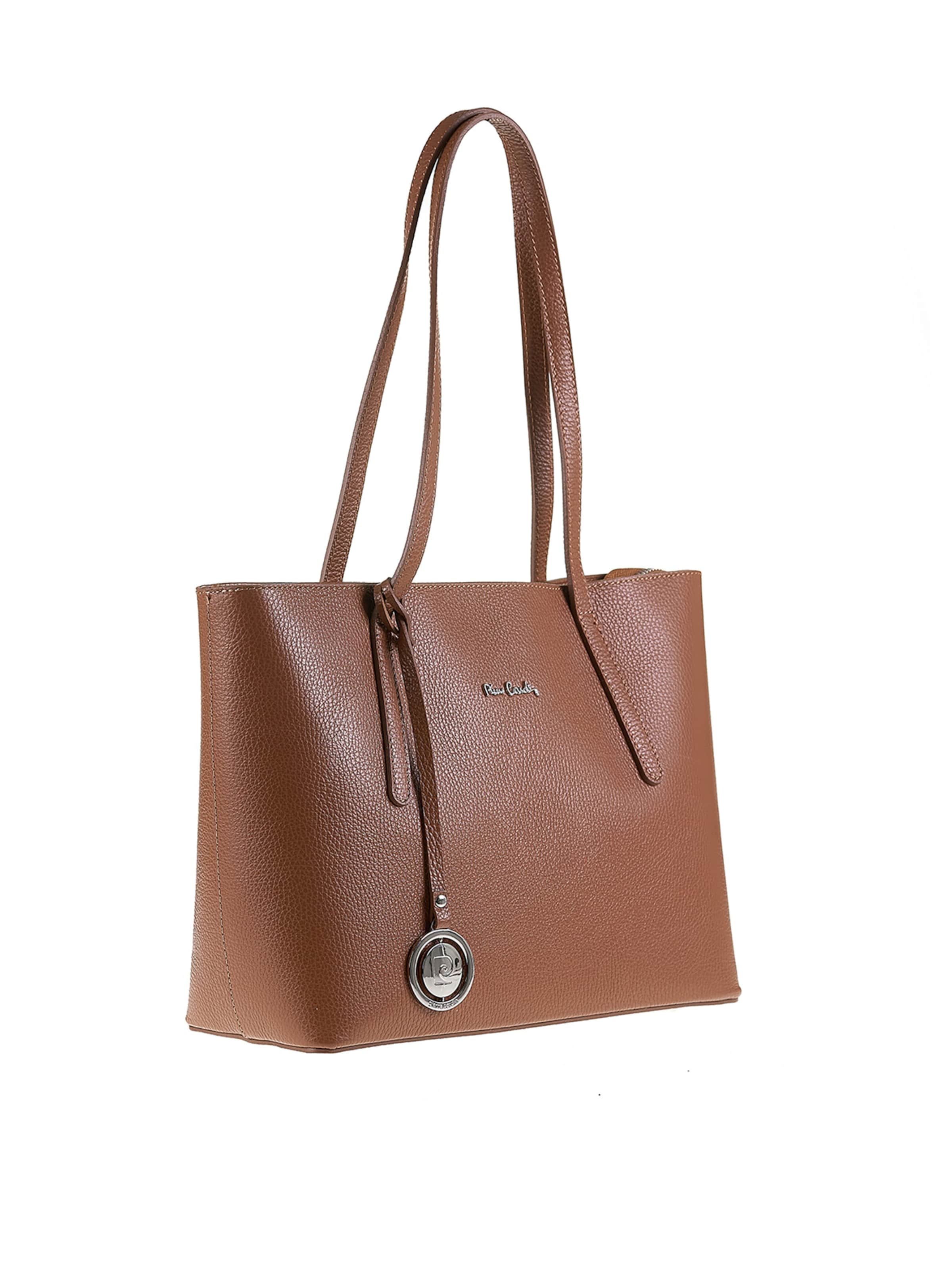PIERRE CARDIN Schultertasche 'Elowen Lux' in Braun: Vorderseite