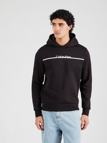 Calvin Klein Μπλούζα φούτερ σε μαύρο: μπροστά