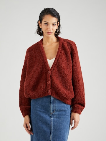 AMERICAN VINTAGE Knit cardigan 'ZOLLY' in Brown: front