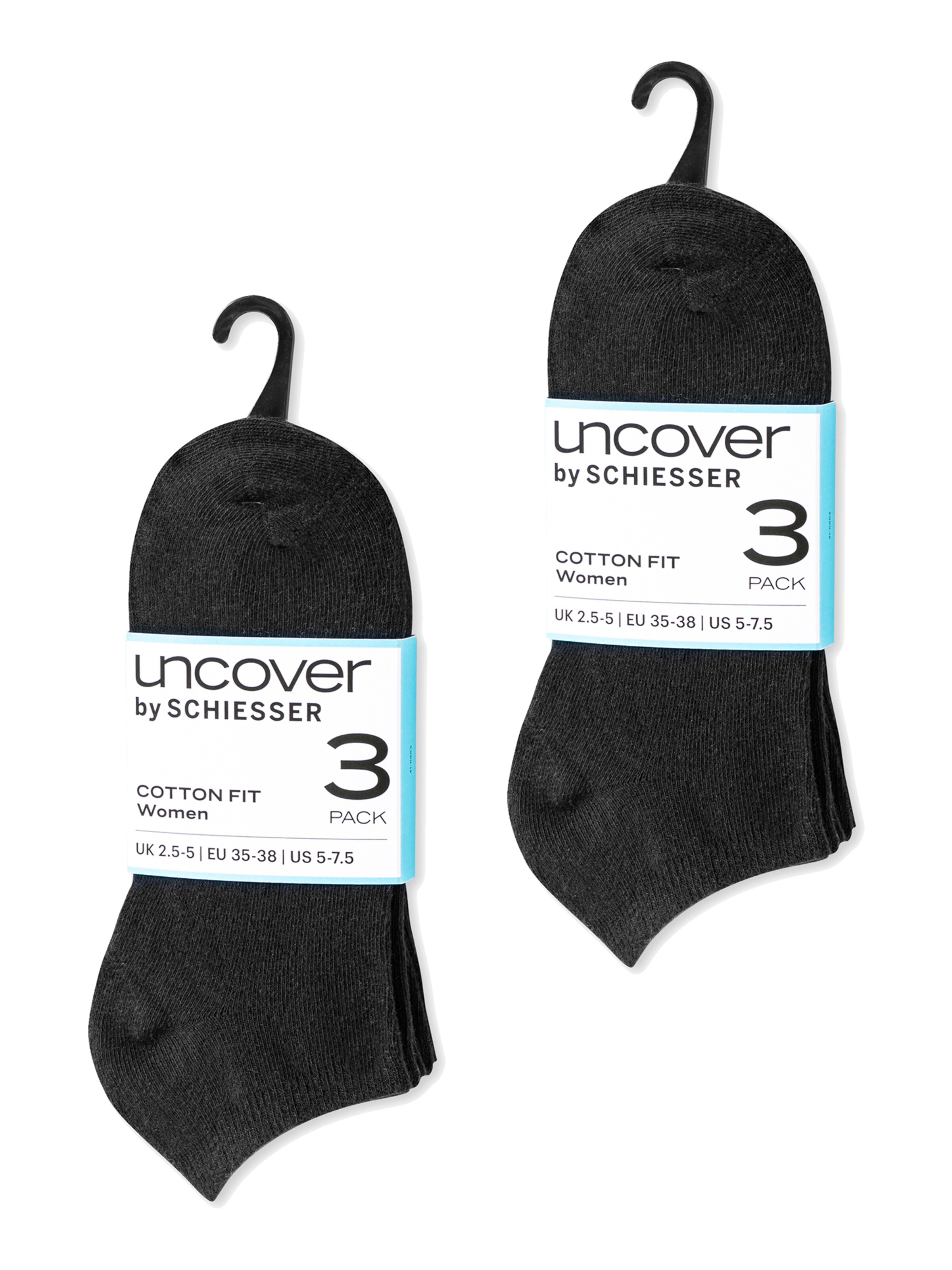 uncover by SCHIESSER Ankle socks in Black