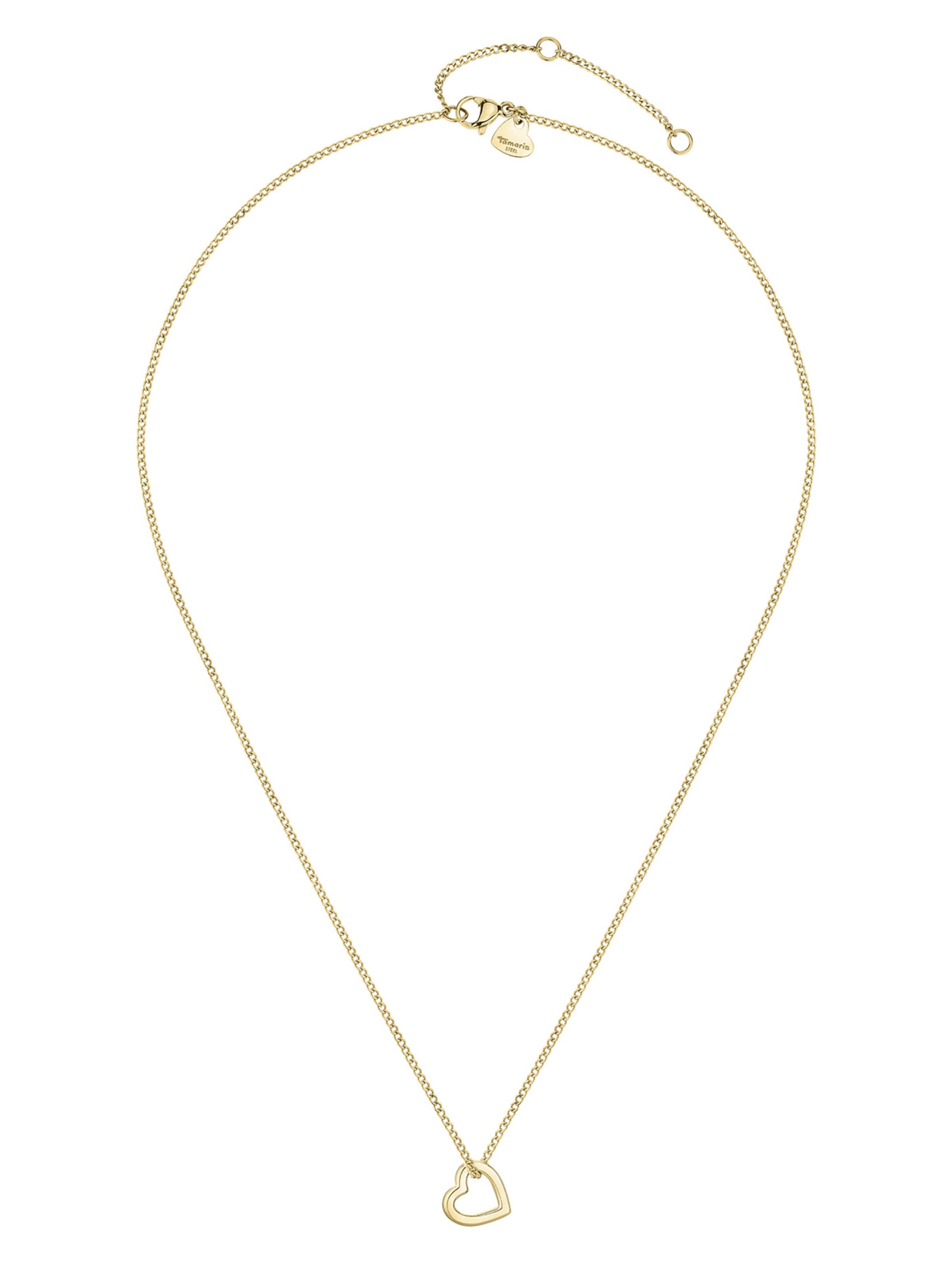 Tamaris Kette 'The Love Heart' in Gold: Vorderseite