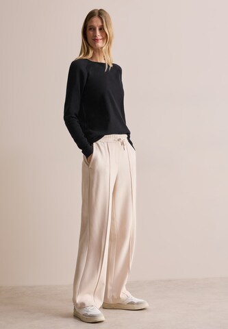 CECIL Strukturmix Pullover in Schwarz