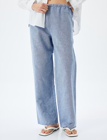Koton Wide Leg Hose in Blau: Vorderseite