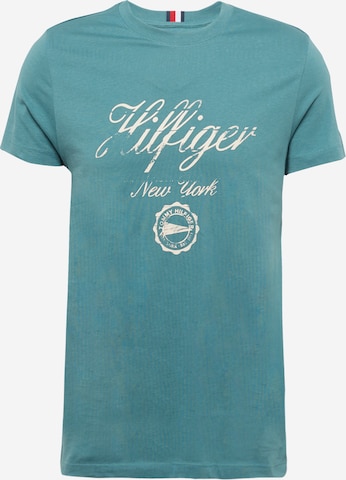 TOMMY HILFIGER - Camiseta en verde: frente