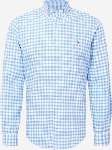 Polo Ralph Lauren - Ajuste estrecho Camisa en azul: frente