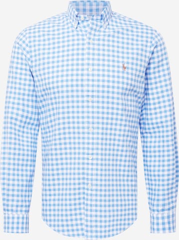 Polo Ralph Lauren Slim fit Overhemd in Blauw: voorkant