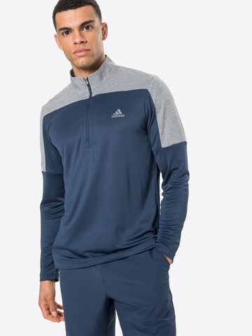 ADIDAS GOLF Athletic Sweatshirt in Blue: front