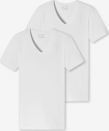 SCHIESSER Shirt ' 95/5 ' in White: front