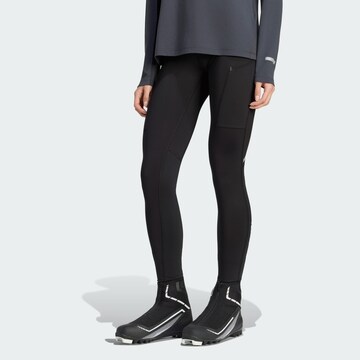 ADIDAS TERREX Skinny Sportovní kalhoty 'Xperior' – černá: přední strana