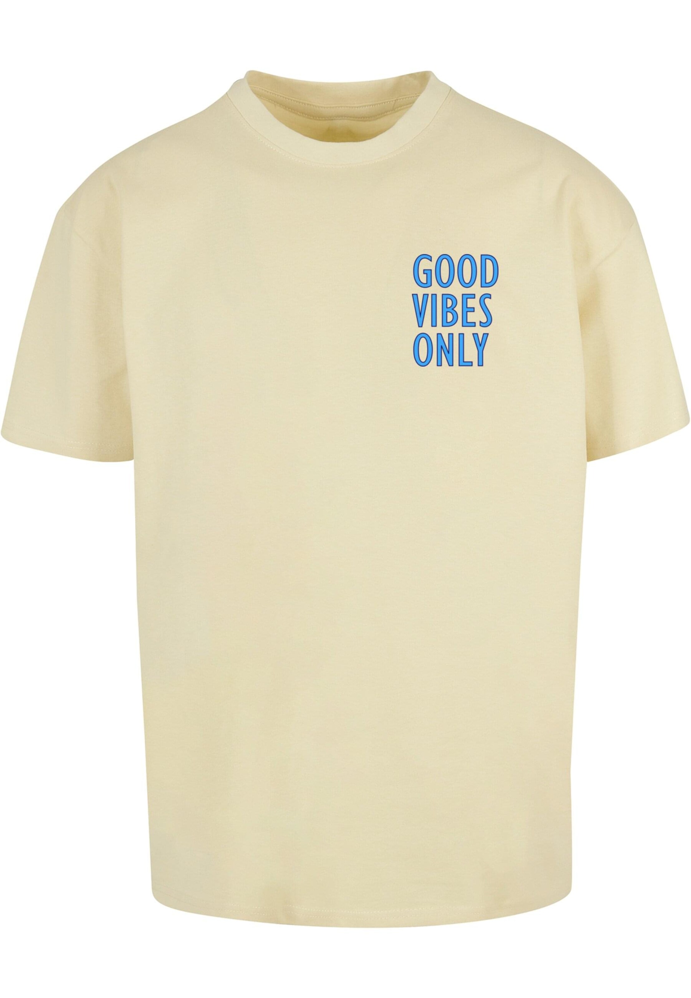 Merchcode - Camisa 'Good Vibes Only' em amarelo: frente