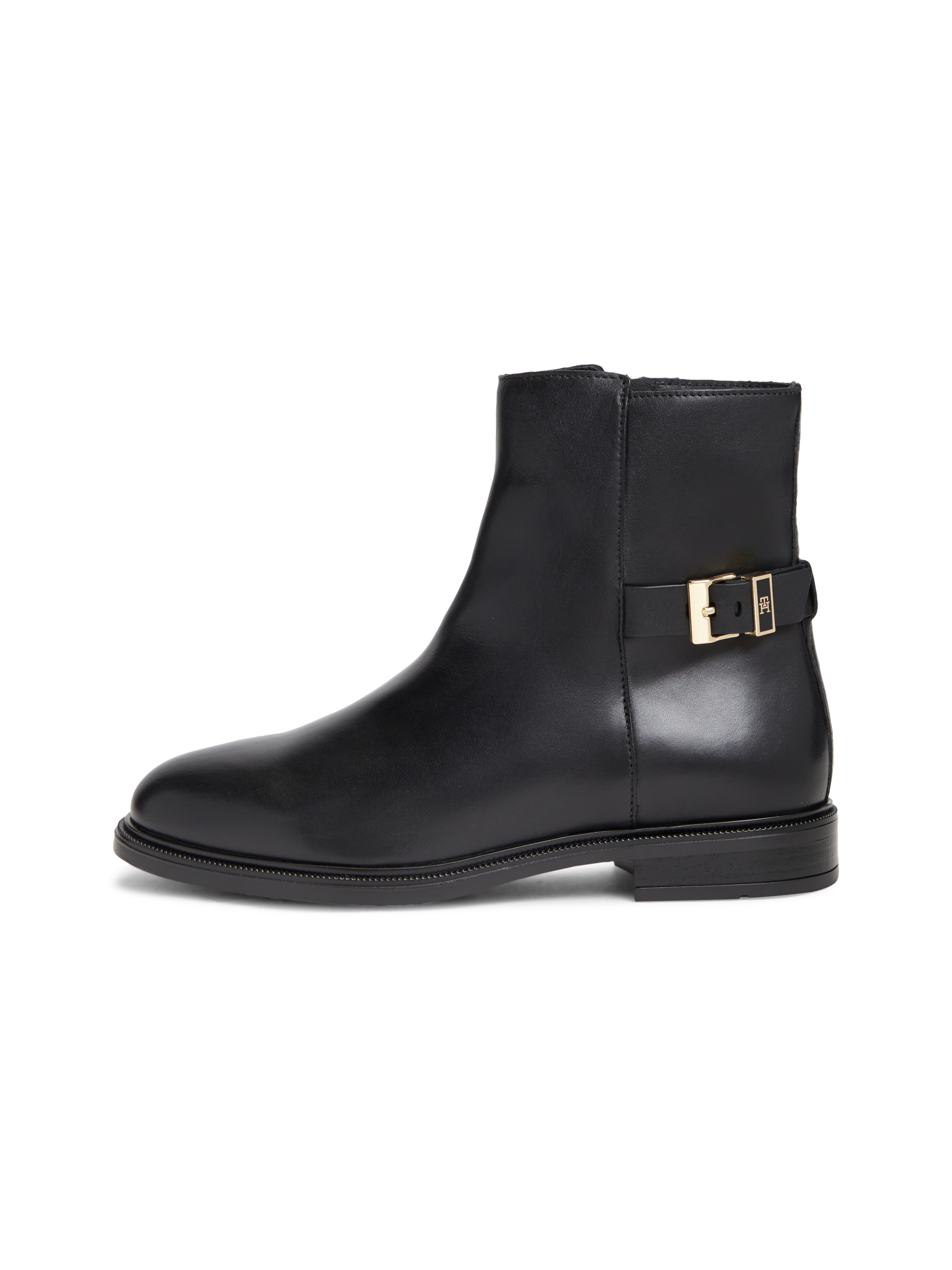 Botine de la TOMMY HILFIGER pe negru: față