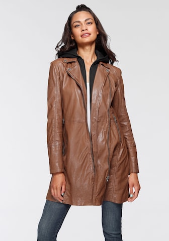 Gipsy Between-Seasons Coat in Brown: front