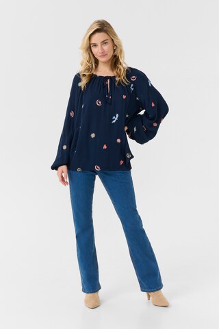Cream Bluse 'Ronja' i blå