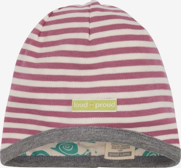 loud + proud Beanie in Purple: front