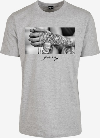 MT Men T-Shirt 'Pray' in Grau: predná strana